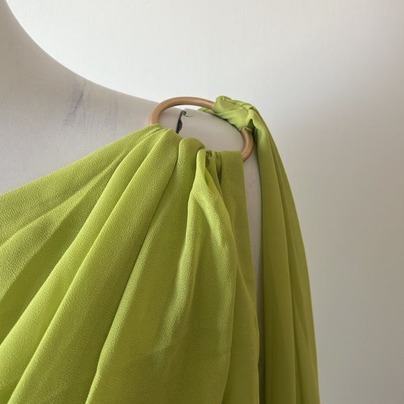 Luxxel Citron Cascade Mini Dress Size L New With Tag - Picture 3 of 11